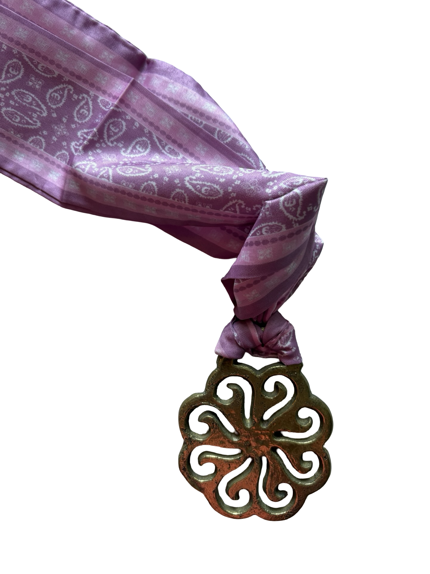 VINTAGE HORSE BRASS 1 of 1 FLORAL