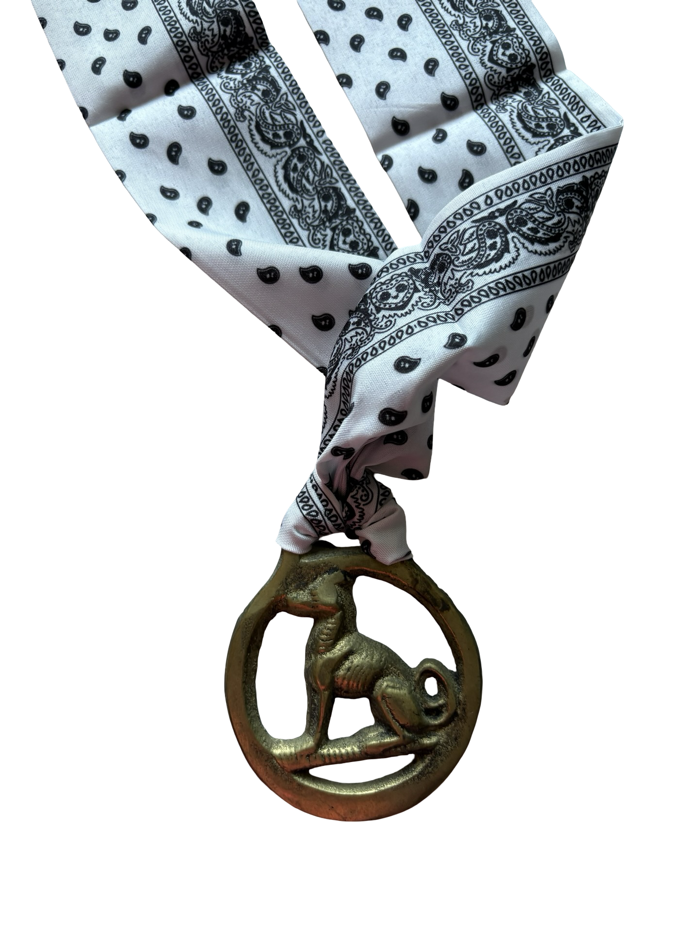 VINTAGE HORSE BRASS 1 of 1 DOG